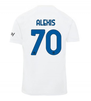 Inter Milan Alexis Sanchez #70 Replica Away Stadium Shirt 2023-24 Short Sleeve